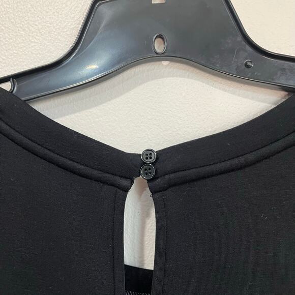 Spanx Aire Crop Wide Leg Jumpsuit XL Black Stretch One Piece Comfortable - Picture 6 of 8